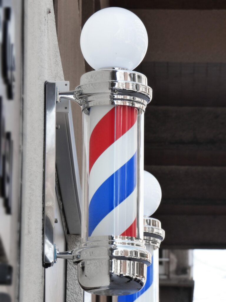 barbershop pole tricolore