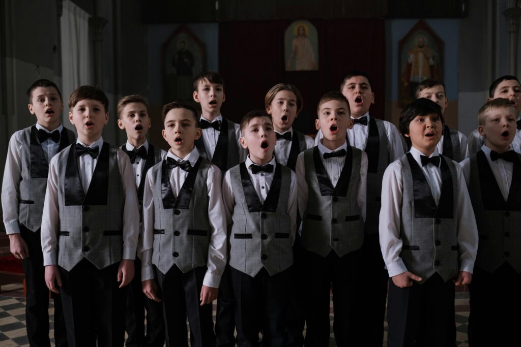 chorale barbershop d'enfants débutants